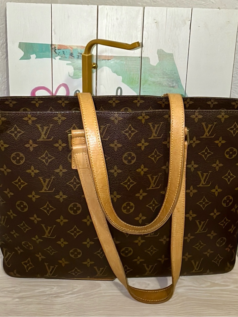 Beautiful vintage Louis Vuitton Monogram canvas Luco tote bag very nice !!!